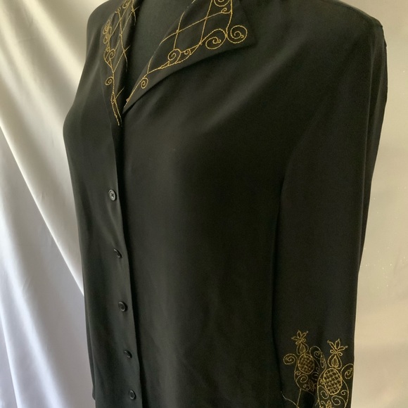 Silk Assets by Diane Von Furstenberg Silk Top Sml - Picture 2 of 5